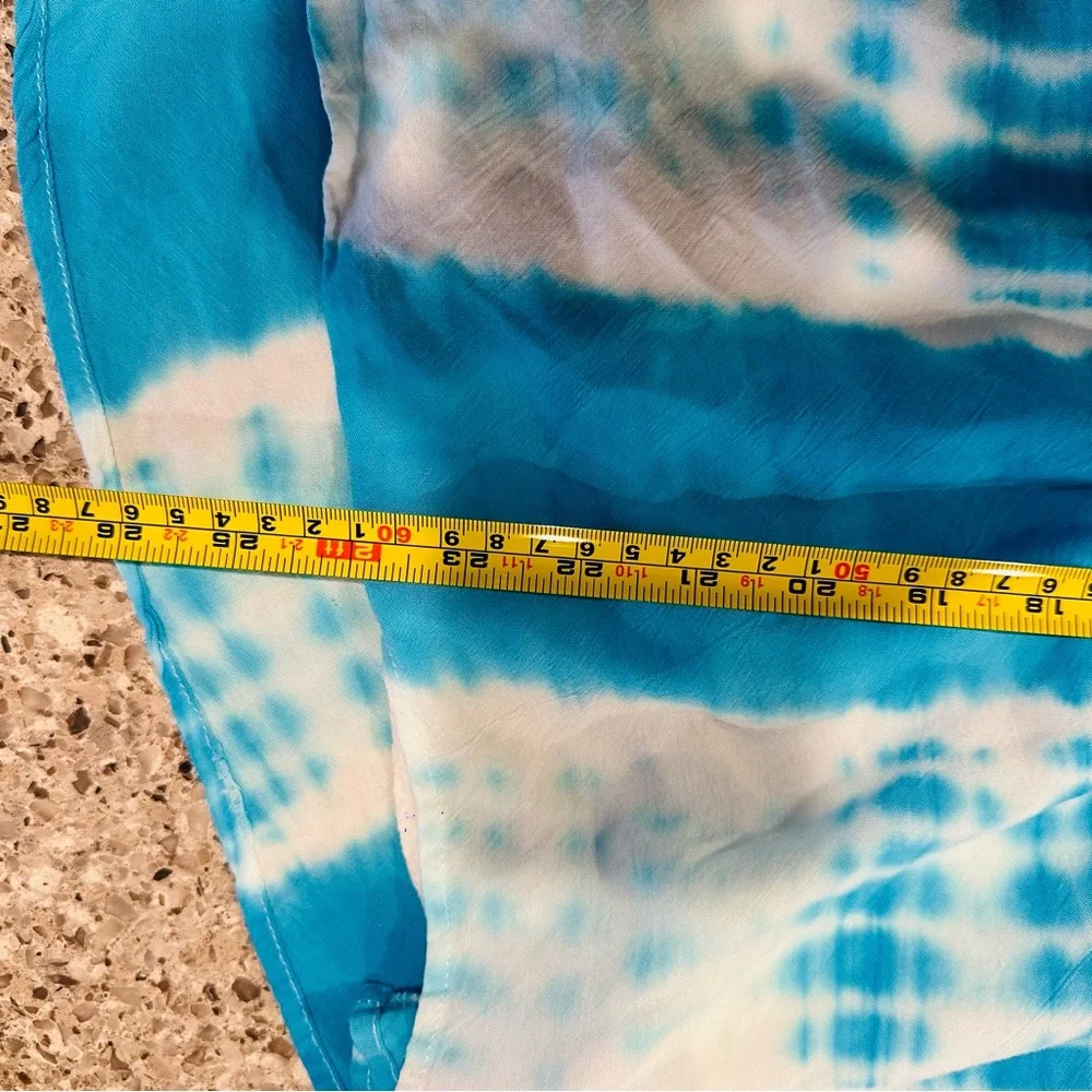 Akira Womens‎  Tie Dye Colorful V-Neck Long Sleeve Romper Large.C111 - Picture 11 of 13